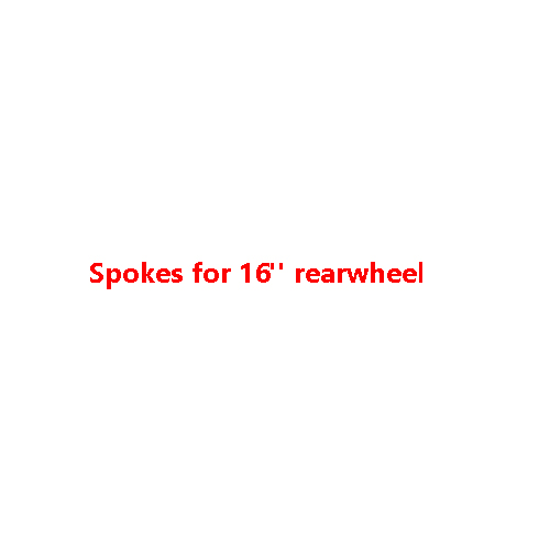 Spokes for 16" rearwheel