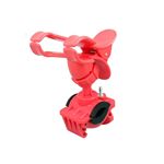 Motorcycle Bicycle Bike Holder Handlebar Cli Stand Mount For Cell Phone GPS - RED - Click Image to Close