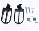 Off-road motorcycle front iron foot pegs for Huayang T2 T6 Bosur T8 PH modified models