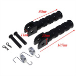 Vintage motorcycle CNC pedal set fits Honda Monkey, Dax and other modified classic vehicles