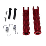 Vintage motorcycle CNC pedal set fits Honda Monkey, Dax and other modified classic vehicles