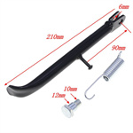 Mini Apollo off-road 49cc vehicle 210/185mm kickstand foot support with screw mounting set