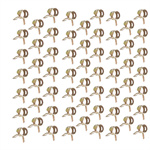 60PCS 8mm 5/16inch color zinc plated manganese steel spring clamp fuel pipe buckle car clips