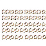 50PCS 1/4" 6mm color zinc plated spring clamp fuel pipe buckle car clips elastic retaining ring