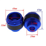 CNC carbon fiber front fork shock cup for motorcycle modification front suspension upgrade parts
