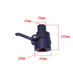 Folding electric scooter mini handlebar lock buckle anti-theft bent joint lock security clip