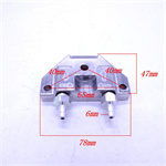 Engine oil cooler radiator support tripod motorcycle modification accessories universal mount