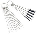 Stainless steel carburetor brush tool cleaning kit spray gun set for jets and carb cleaning