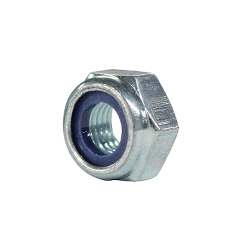 Hex Nylon Locking nut in M10x1.25 - Click Image to Close