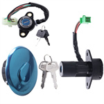 Motorcycle Ignition Switch & Fuel Tank Cap Set CBT/GN/Suzuki King Model