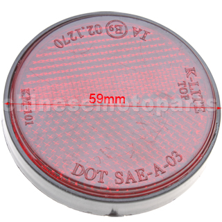 Red Round Reflection Sheet for Motorcycle