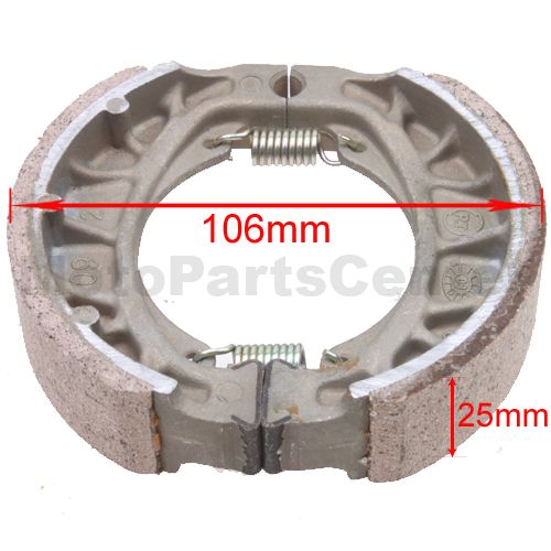 Brake Shoe for 2-stroke 50cc Moped & Scooter - Click Image to Close