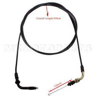 78.7" Throttle Cable for 150cc-250cc Moped & Scooter