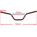 Red Handlebars for 50cc-125cc Dirt Bike - Click Image to Close