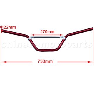 Red Handlebars for 50cc-125cc Dirt Bike