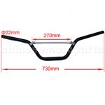 Black Handlebars for 50cc-125cc Dirt Bike - Click Image to Close