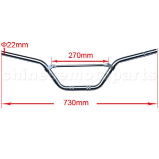 Silver White Handlebars for 50cc-125cc Dirt Bike