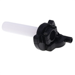 Motorcycle Transparent Twist Throttle Handle with Roller Grip & Oiler Seat