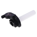 Motorcycle Transparent Twist Throttle Handle with Roller Grip & Oiler Seat