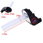 Off-Road Transparent Twist Throttle Handle with Oiler Seat Big Twist Design