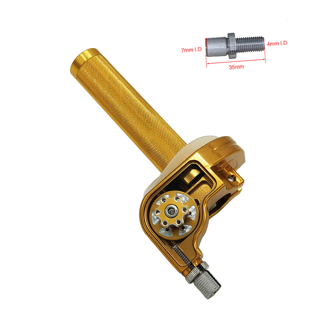 CNC Adjustable Visual Throttle Handlebar Big Twist Oiler Motorcycle Handle - Click Image to Close