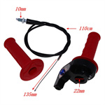 Visual Twist Throttle Handlebar for 110 250CC ATV With Throttle Grip & Cable