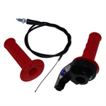 Visual Twist Throttle Handlebar for 110 250CC ATV With Throttle Grip & Cable