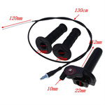 1.3M Cable Visual Twist Throttle Handlebar For Large Off-Road Motorcycles