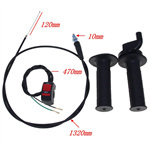 Straight Throttle Cable & Oiler Seat for ATV Off-Road Motorcycle Accessories