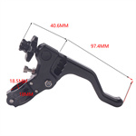 2nd gen clutch lever, 22mm handlebar, two-finger, easy-pull design