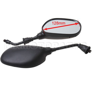 Black Plastic Rearview Mirror for 50cc-250cc ATV, Dirt Bike, Go