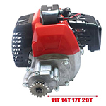 1E44-5 49cc Engine With Gearbox For 2 Stroke Mini Dirt bike Pocket Bike Mini Atv Parts