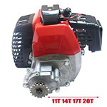 1E44-5 49cc Engine With Gearbox For 2 Stroke Mini Dirt bike Pocket Bike Mini Atv Parts - Click Image to Close