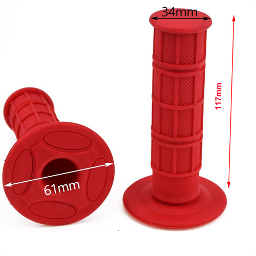 7/8" Universal Motorcycle Grips Hand GripsPit Dirt Bike Motocross(Red) - Click Image to Close