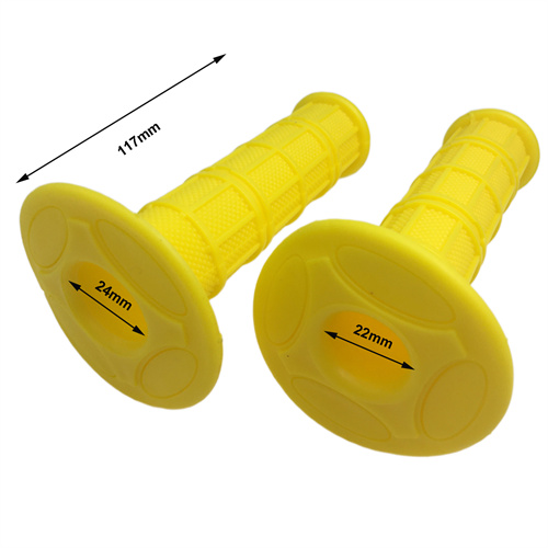 7/8" Universal Motorcycle Grips Hand GripsPit Dirt Bike Motocross(Yellow) - Click Image to Close