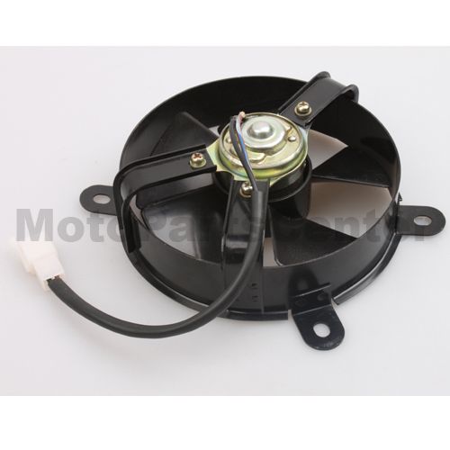 Small Fan for 200cc-250cc Water-cooled ATV, Dirt Bike & Go Kart - Click Image to Close