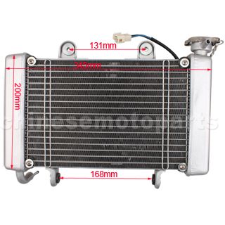 Medium Radiator for 200cc-250cc water-cooled ATV, Dirt Bike & Go