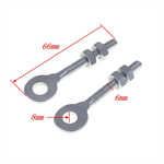 Scooter/Motorcycle Rear Jack Screw, 6mm Hole, 8mm CNC Accessory