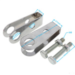 1 Pair Rear Wheel Axle Hole Chain Tensioner Adjuster for CBT125 Street Bike Motorcycle