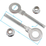 1Pair M8 12.5mm Rear Wheel Axle Hole Chain Tensioner Adjuster for 125cc Small Bull ATV