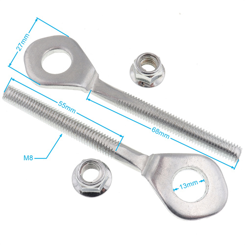 13mm Rear Wheel Axle Hole Chain Tensioner Adjuster for 110cc-140cc Dirt Pit Bike ATV - Click Image to Close