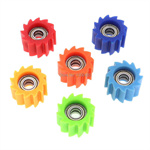 Gear-Shaped Chain Guide Sprocket Tensioner Serrated Roller Wheel for Dirt Pit Bike