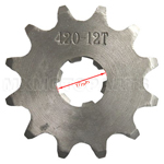 420 12-Tooth 17mm Engine Sprocket for 50cc-125cc ATV, Dirt Bike - Click Image to Close