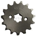 420 15-Tooth 17mm Engine Sprocket for 50cc-125cc ATV, Dirt Bike - Click Image to Close