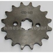 420 16-Tooth 17mm Engine Sprocket for 50cc-125cc ATV, Dirt Bike