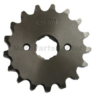 420 17-Tooth 20mm Engine Sprocket for 50cc-125cc ATV, Dirt Bike