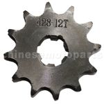 428 12-Tooth 17mm Engine Sprocket for 50cc-250cc ATV, Dirt Bike