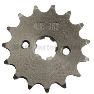 428 15-Tooth 17mm Engine Sprocket for 50cc-250cc ATV, Dirt Bike