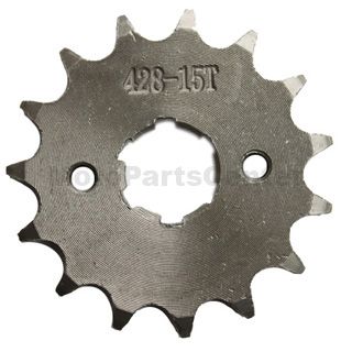 428 15-Tooth 20mm Engine Sprocket for 50cc-250cc ATV, Dirt Bike