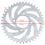 420 Sprocket for 110cc Dirt Bike - Click Image to Close